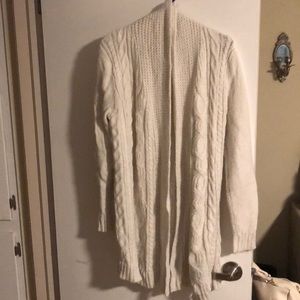 Long knee length cardigan